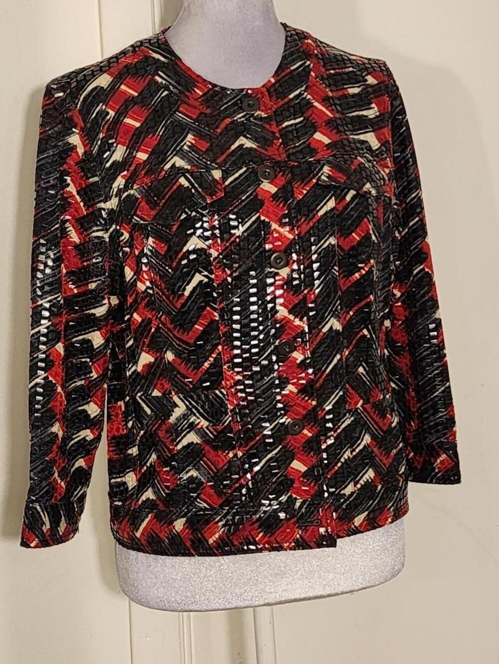 Ruby Rd. Women's Multi and Red Blous - Picture 3 of 6